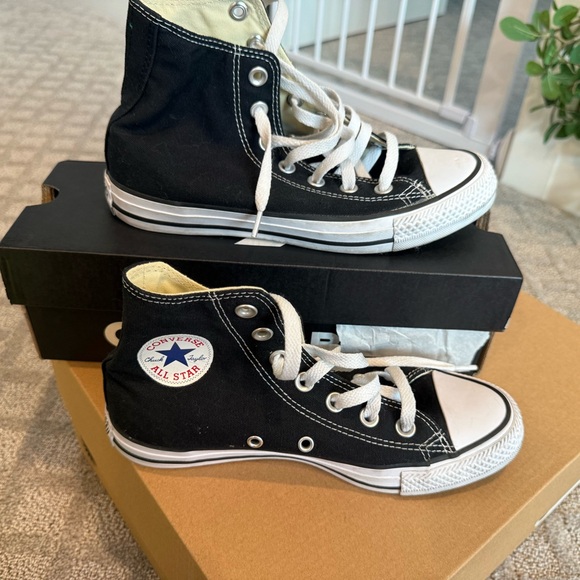 Converse Black Canvas High-Tops - Picture 4 of 5